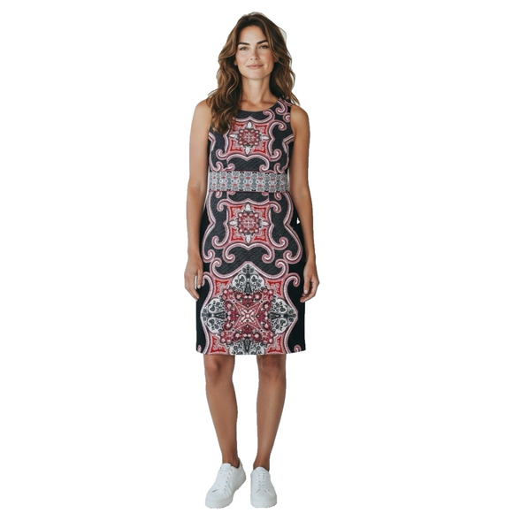 New York & Company Dresses & Skirts - New York & Company Stretch Baroque Print Sleeveless Midi Sheath Dress Women's M